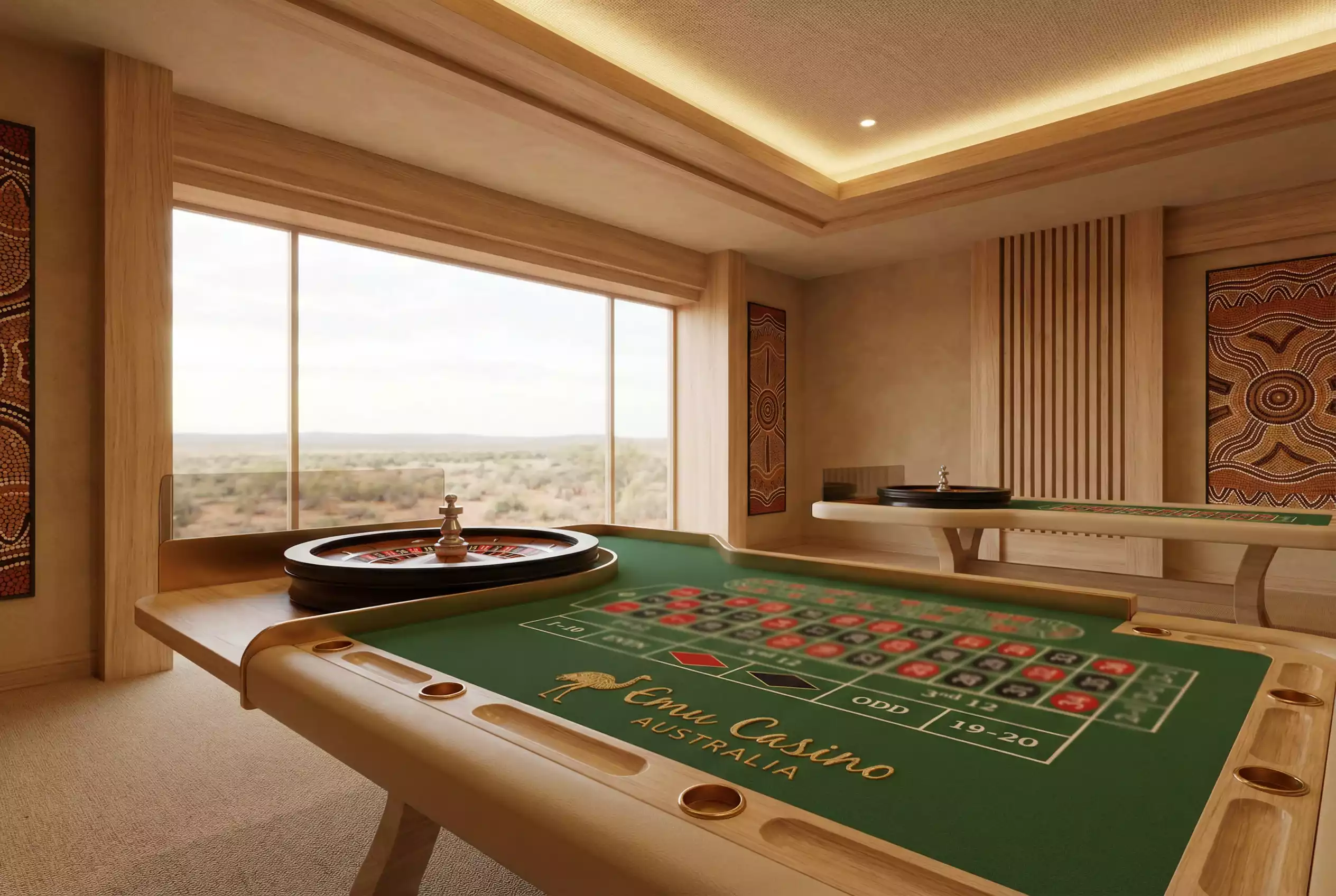 Laptop showing online casino game